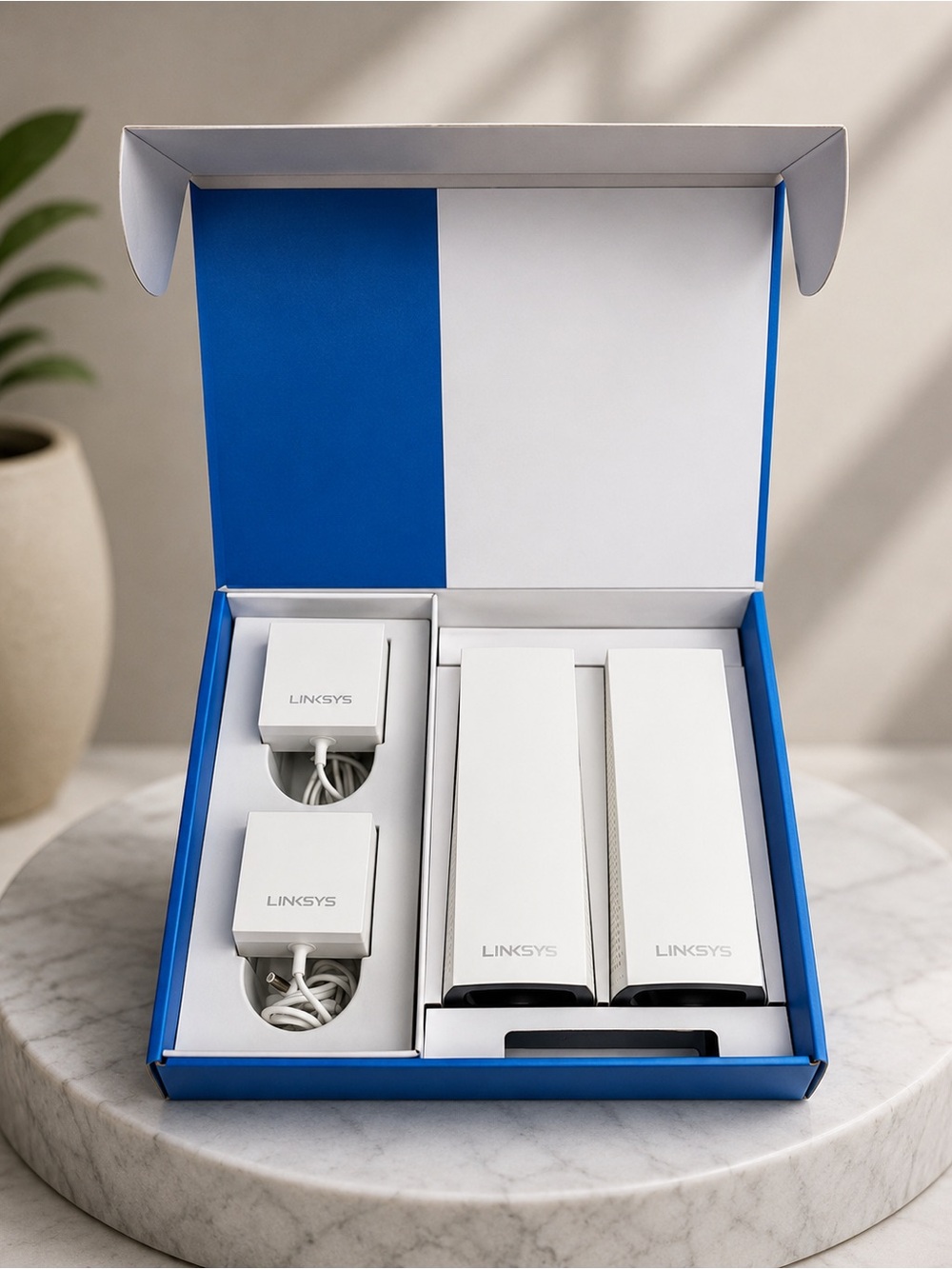 Linksys WHW03 V2 Velop Whole Home Mesh Wi-Fi  Router System 2 Pack White
